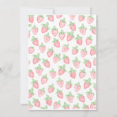 Invitation Berry rose Baby shower doux (Dos)