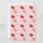 Invitation Berry rose clair première fille premier anniversai (Dos)