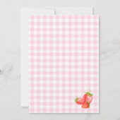 Invitation Berry rose premier anniversaire (Dos)