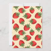 Invitation Berry rouge Fête des mariées sucrée (Dos)