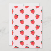 Invitation Berry rouge rose doux (Dos)