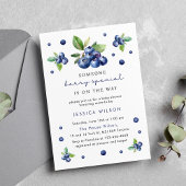 Invitation Berry Special Baby 1er Anniversaire Blueberry