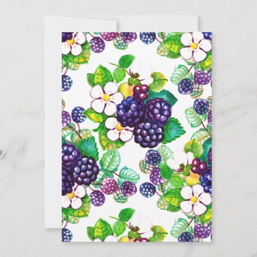 Invitation Berry Sucrée (Dos)