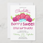 Invitation Berry Sweet 2e anniversaire (Devant)