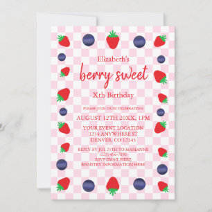 Invitation Berry Sweet Anniversaire