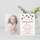 Invitation Berry Sweet Anniversaire (Debout devant)