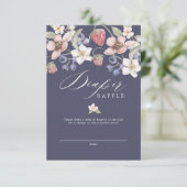 Invitation Berry Sweet Baby Berries & Fleurs Diaper Raffle (Debout devant)