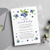 Invitation Berry Sweet Baby Blueberry Baby shower