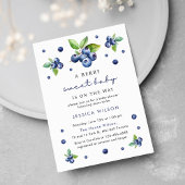 Invitation Berry Sweet Baby Blueberry Baby shower