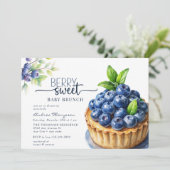 Invitation Berry Sweet Baby shower (Debout devant)