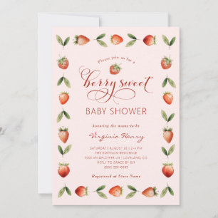 Invitation Berry Sweet Baby shower