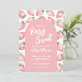Invitation Berry Sweet Baby shower (Debout devant)