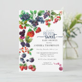 Invitation Berry Sweet Baby shower (Debout devant)