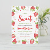 Invitation Berry Sweet Baby shower (Debout devant)