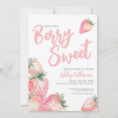 Invitation Berry Sweet Baby shower (Devant)