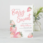Invitation Berry Sweet Baby shower (Debout devant)