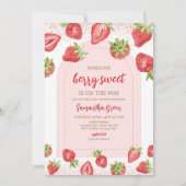 Invitation Berry Sweet Baby shower (Devant)