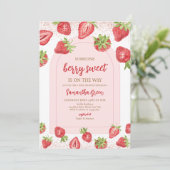Invitation Berry Sweet Baby shower (Debout devant)