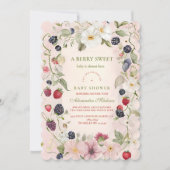 Invitation Berry Sweet Baby shower (Devant)