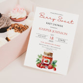 Invitation Berry Sweet Baby shower ferme marché été