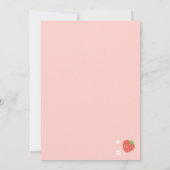 Invitation Berry Sweet Baby shower fraise (Dos)