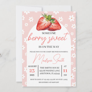 Invitation Berry Sweet Baby Shower Invite