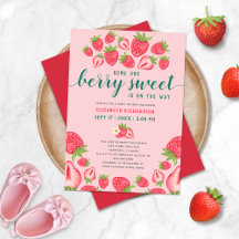 Berry Sweet Baby sur le chemin Baby shower fraise
