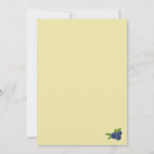 Invitation Berry Sweet Blueberry Anniversaire Jaune (Dos)