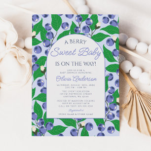 Invitation Berry Sweet Blueberry Arch Baby shower