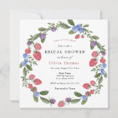 Invitation Berry Sweet Bridal Shower (Devant)