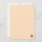 Invitation Berry Sweet Celebration fraise Anniversaire Pêche (Dos)