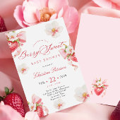 Invitation Berry Sweet Coquette Baby shower de printemps