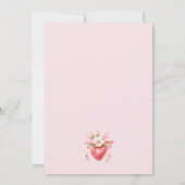 Invitation Berry Sweet Coquette Baby shower de printemps (Dos)