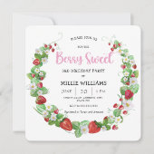 Invitation Berry Sweet fête d'anniversaire (Devant)