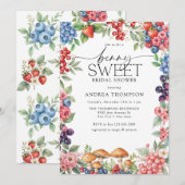 Invitation Berry Sweet Fête des mariées (Devant / Derrière)