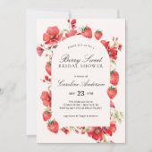 Invitation Berry Sweet Fête des mariées Fraise Floral (Devant)