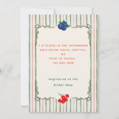 Invitation Berry Sweet Fête des mariées Fruits (Dos)