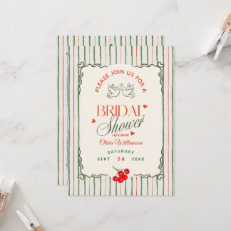 Invitation Berry Sweet Fête des mariées Fruits