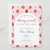 Invitation Berry Sweet Fruit Baby shower (Devant)