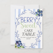 Invitation Berry Sweet GATEAU TABLE myrtille (Devant)