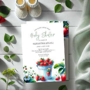 Invitation Berry Sweet Genre Baby shower neutre
