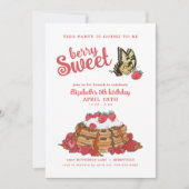Invitation Berry Sweet Girl's Birthday Brunch (Devant)