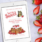 Invitation Berry Sweet Girl's Birthday Brunch