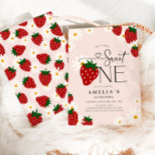 Invitation Berry Sweet One 1st Strawberry Birthday
