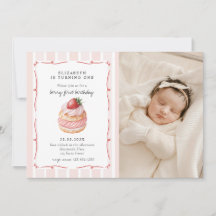 Berry Sweet Pink Photo Premier anniversaire