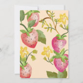 Invitation Berry Sweet Strawberry Baby shower rose (Dos)