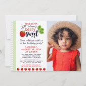 Invitation Berry Sweet Strawberry pour enfants fête d'anniver (Devant)