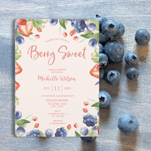 Invitation Berry Sweet Summer Fleurs et baies sauvages Bridal