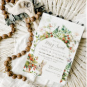 Invitation Berry Sweet Woodland Baby shower fraise