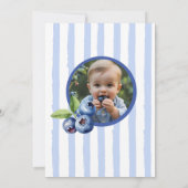 Invitation Berry Whimsical Sweet Blueberry Anniversaire (Dos)